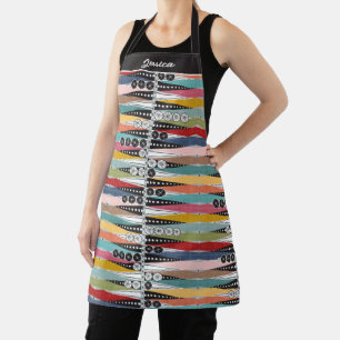 Retro Atomic Age Backgammon  Apron