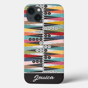 Retro Atomic Age Backgammon  iPhone 13 Case