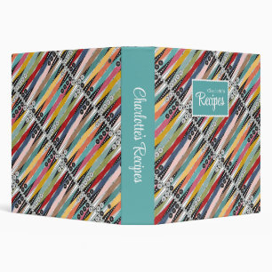 Retro Atomic Age Backgammon Recipe Binder
