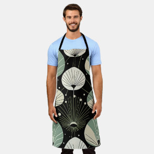 Retro Atomic Age Geometric Modern Pattern  Apron