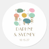Retro Atomic Age Mid Century Modern Custom Wedding