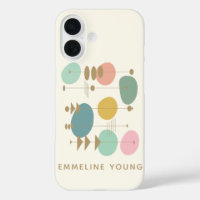 Retro Atomic Age Mid Mod Geometric Personalized