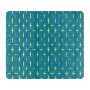 Retro Atomic Age Star Pattern Cutting Board