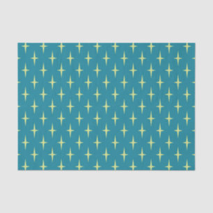 Retro Atomic Age Star Pattern Tissue Paper