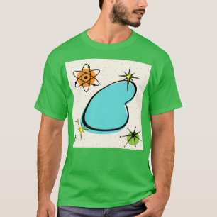 Retro Atomic Boomerang and Starbursts T-Shirt
