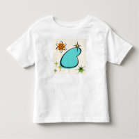Retro Atomic Boomerang and Starbursts T-Shirt