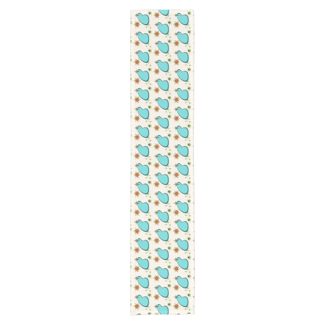 Retro Atomic Boomerang and Starbursts Table Runner (Front)