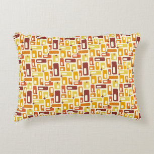 Retro Atomic Capsules Starburst Pattern Accent Pillow