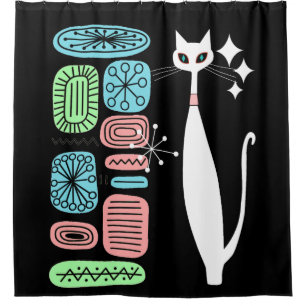 Retro Atomic Era Mid Century Modern Cool Cat
