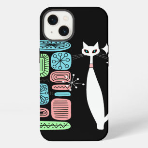 Retro Atomic Era Mid Century Modern Cool Cat iPhone 13 Case