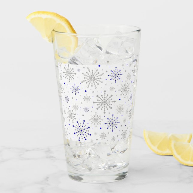 Retro Atomic Mid-Century Mod Red & Gold Starburst Glass (Front Ice)