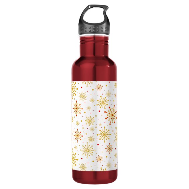 Retro Atomic Mid-Century Modern Pattern 710 Ml Water Bottle (Front)