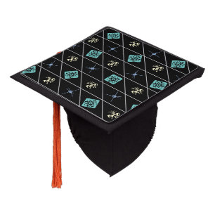 Retro Atomic Mid century Sputnik Physicist's Graduation Cap Topper