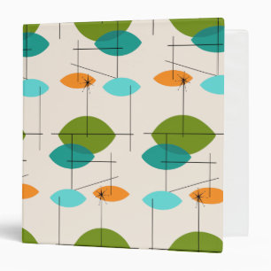 Retro Atomic Mobile Pattern Binder