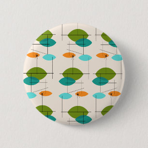 Retro Atomic Mobile Pattern Button