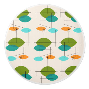Retro Atomic Mobile Pattern Ceramic Pull