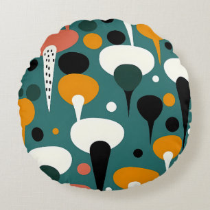 Retro Atomic Mushroom Pillow