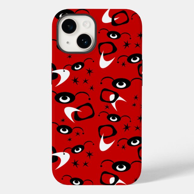Retro Atomic Spiders Case-Mate iPhone Case (Back)