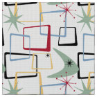 Retro Atomic Squares Stars & Boomerang Mid Century