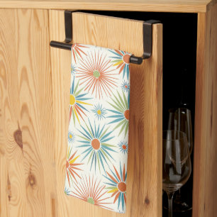 Retro Atomic Star Kitchen Towel 