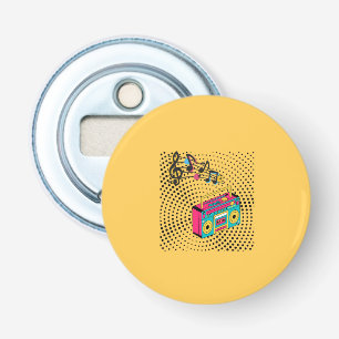 Retro audio boombox. bottle opener