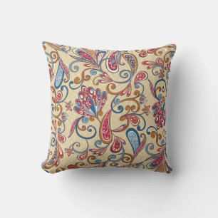 Retro Audio Cassette: 90s Wallpaper Throw Pillow