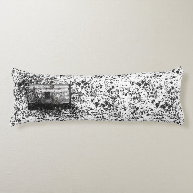 Retro Audio Cassette Body Pillow (Front)