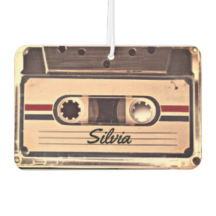 Retro Audio Cassette Custom Name Air Freshener