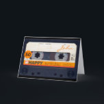 Retro Audiotape 50th birthday personalized HGC Card<br><div class="desc">Old audio cassette to personalize with your name and date. Design on recto verso greeting card. Matching birthday save the date (magnet,  postcard) and more...  Don't forget the whole collection of retro audiotapes (transparent,  green colours,  with decals and more... ).</div>