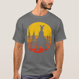 Retro Australia Backpacker Zoo Animal Kangaroo T-Shirt