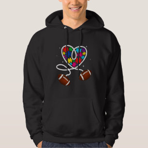 Retro Autism Mother American Flag Love Autism Awar Hoodie