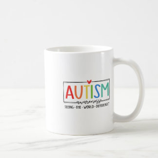Retro Autism Seeing The World Differently Autism A Coffee Mug