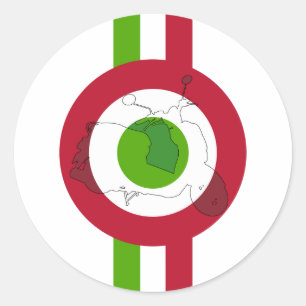 Rétro autocollant de mod de scooter