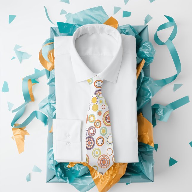 Retro Autumn Circles Big Tie (Creator Uploaded)