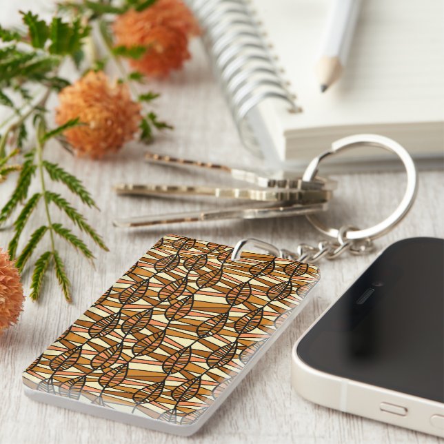 Retro Autumn Keychain (Front Right)