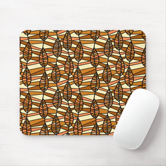 Retro Autumn Mouse Pad (With Mouse)