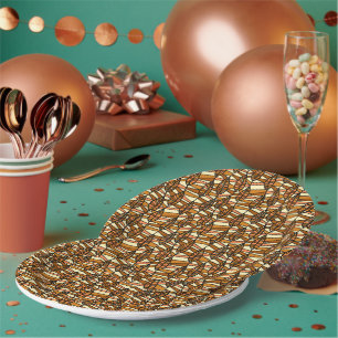 Retro Autumn Paper Plates