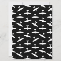Retro Aviation Themed Airplanes Print Plane Design