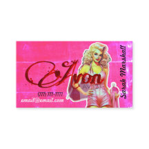 Retro Avon Representative Business Card