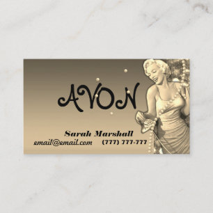 Retro Avon Representative  Business Card
