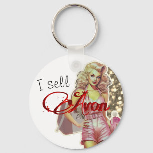 Retro Avon Representative   Keychain