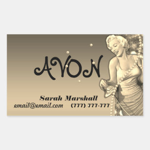 Retro Avon Representative   Sticker