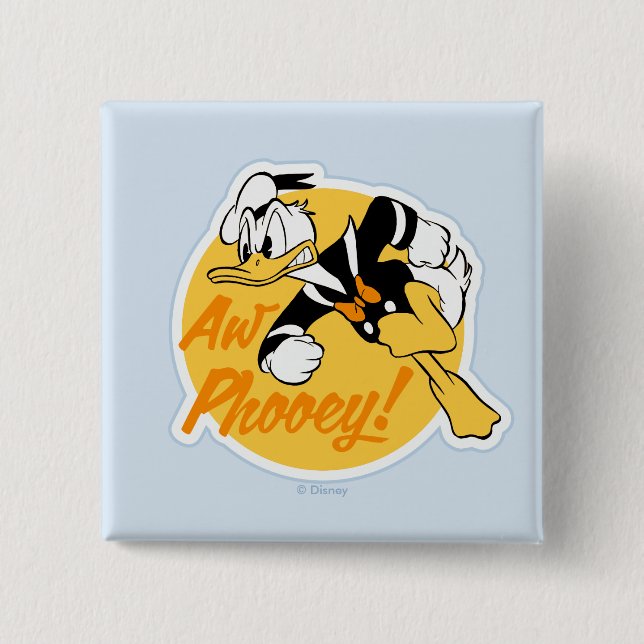 Retro "Aw Phooey" Donald Duck Badge (Devant)
