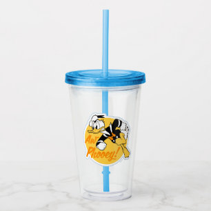 Retro "Aw Phooey" Donald Duck Badge Acrylic Tumbler