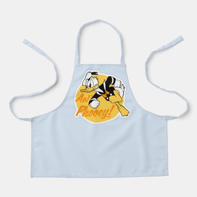 Retro "Aw Phooey" Donald Duck Badge Apron (Front)
