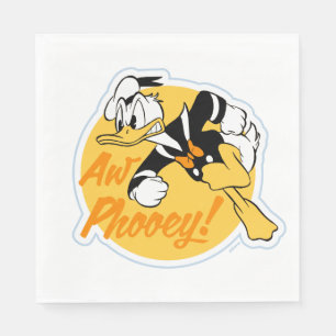Retro "Aw Phooey" Donald Duck Badge Napkin