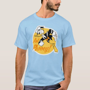 Retro "Aw Phooey" Donald Duck Badge T-Shirt