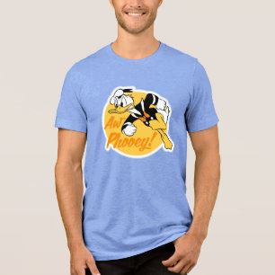 Retro "Aw Phooey" Donald Duck Badge Tri-Blend Shirt