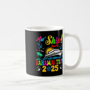 Retro Aw Ship Hamas Trip 2025 Family Cruise Summer Coffee Mug