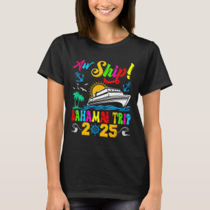 Retro Aw Ship Hamas Trip 2025 Family Cruise Summer T-Shirt